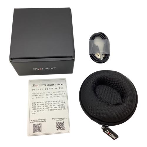 Shot Navi (ショットナビ) ゴルフGPSナビ 元箱付 クレスト2タッチ ブラック Crest Ⅱ Touch