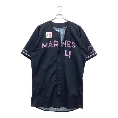 千葉ロッテマリーンズ (チバロッテマリーンズ) 【4】藤岡裕大 応援グッズ BSW2022 不明 ブラック