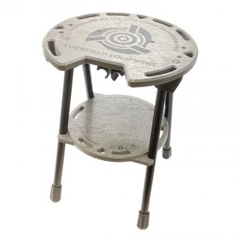 Lockfield Equipment (ロックフィールドイクイップメント) アウトドアテーブル グレー マルチスツールセット