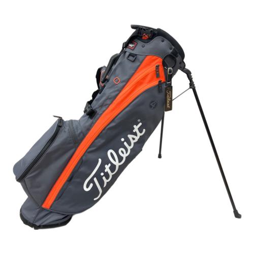Titleist (タイトリスト) キャディバッグ 4分割 グレー×オレンジ セルフスタンドキャリー