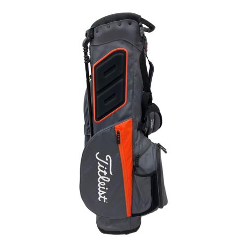 Titleist (タイトリスト) キャディバッグ 4分割 グレー×オレンジ セルフスタンドキャリー