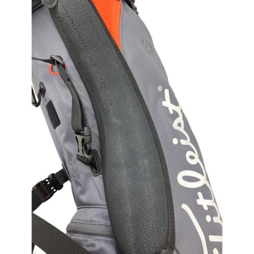 Titleist (タイトリスト) キャディバッグ 4分割 グレー×オレンジ セルフスタンドキャリー