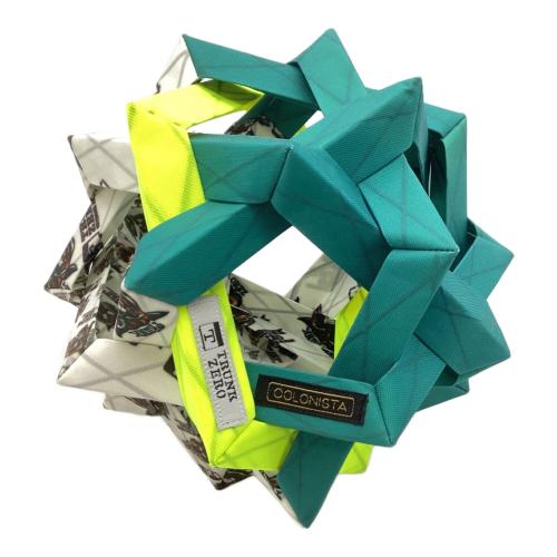 COLONISTA×TRUNK ZERO (コロニスタ×トランクゼロ) ランタンアクセサリー ブルー×ホワイト　OMAN10