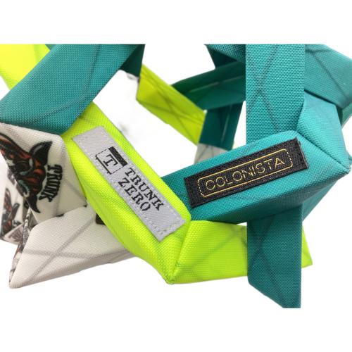 COLONISTA×TRUNK ZERO (コロニスタ×トランクゼロ) ランタンアクセサリー ブルー×ホワイト　OMAN10