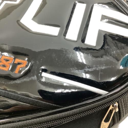 adabat (アダバット) キャディバッグ 5ポケット フード付 ブラック×ブラウン