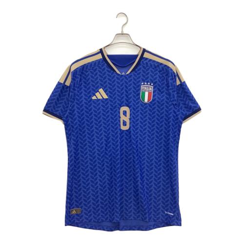 イタリア代表 (イタリアダイヒョウ) サンドロ・トナーリ【8】 サッカーユニフォーム JL6934 ブルー 半袖  2026 ホーム オーセティック 2XL
