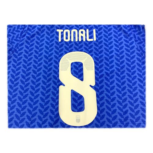 イタリア代表 (イタリアダイヒョウ) サンドロ・トナーリ【8】 サッカーユニフォーム JL6934 ブルー 半袖  2026 ホーム オーセティック 2XL