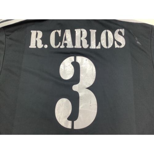 レアル・マドリード ロベルト・カルロス【3】 サッカーユニフォーム ASR001 ブラック  2000/2001年 アウェイ SIZE 2XO
