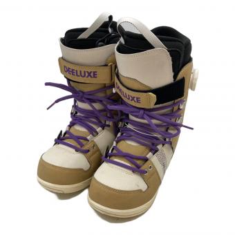 DEELUXE (ディーラックス) D.N.A. スノーボードブーツ 2023/2024年モデル メンズ SIZE 25.5cm ライトブラウン×ホワイト