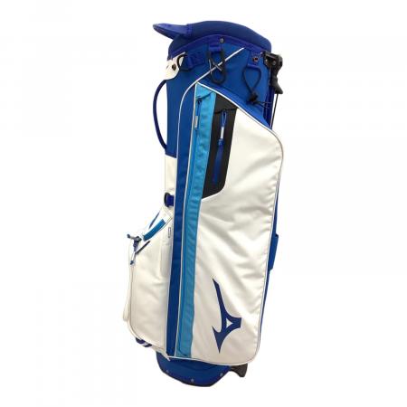 ミズノ スタンド式 キャディバッグ 軽量 ブルー×ホワイト MIZUNO (ミズノ) キャディバッグ ブルー×ホワイト セルフスタンド