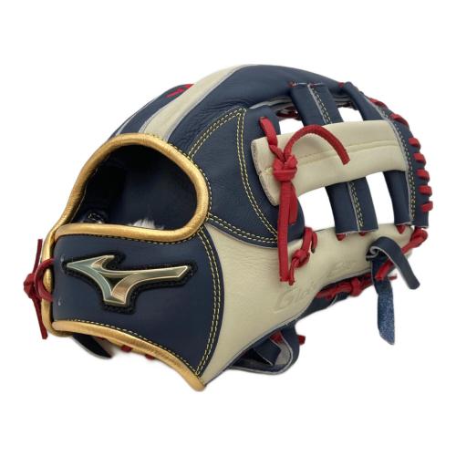 MIZUNO (ミズノ) グローバルエリート 軟式グローブ PT0925 勝色 SIZE 29.5cm ネイビー×ホワイト