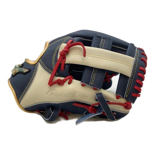 MIZUNO (ミズノ) グローバルエリート 軟式グローブ PT0925 勝色 SIZE 29.5cm ネイビー×ホワイト