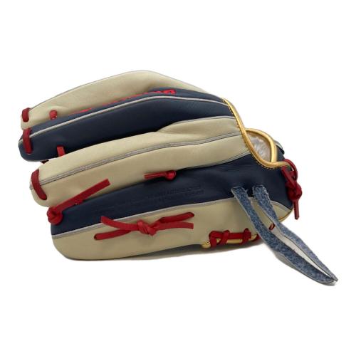 MIZUNO (ミズノ) グローバルエリート 軟式グローブ PT0925 勝色 SIZE 29.5cm ネイビー×ホワイト