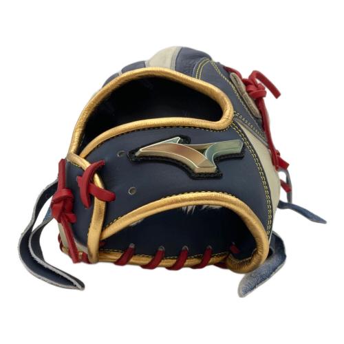 MIZUNO (ミズノ) グローバルエリート 軟式グローブ PT0925 勝色 SIZE 29.5cm ネイビー×ホワイト