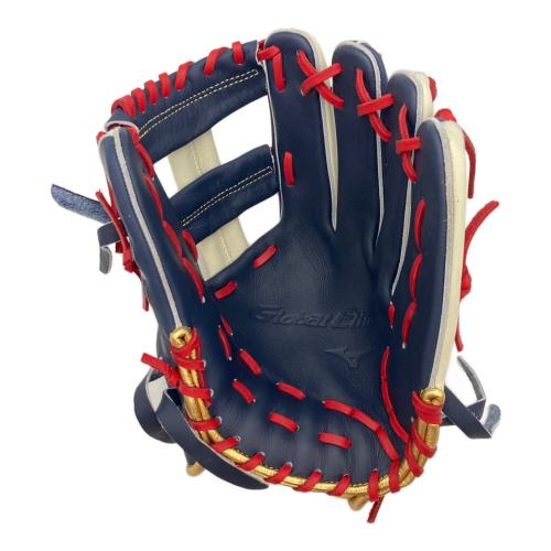 MIZUNO (ミズノ) グローバルエリート 軟式グローブ PT0925 勝色 SIZE 29.5cm ネイビー×ホワイト