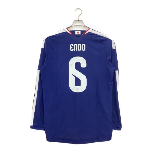 日本代表 (ニホンダイヒョウ) 【6】遠藤航 サッカーユニフォーム ブル- オーセンティック 2026 ホーム 2XL