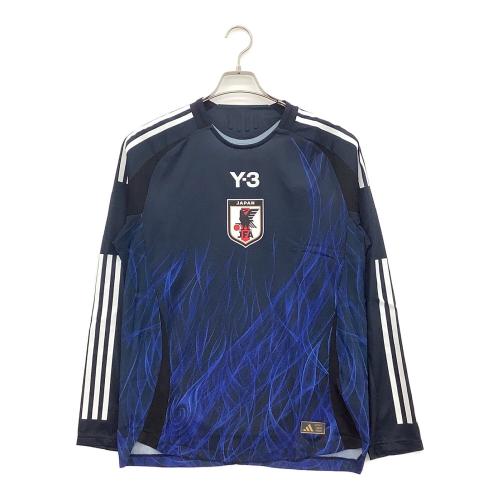 日本代表 (ニホンダイヒョウ) 2024ホーム サッカーユニフォーム IS5611 ブラック×ブルー オーセンティック 長袖 SIZE XL