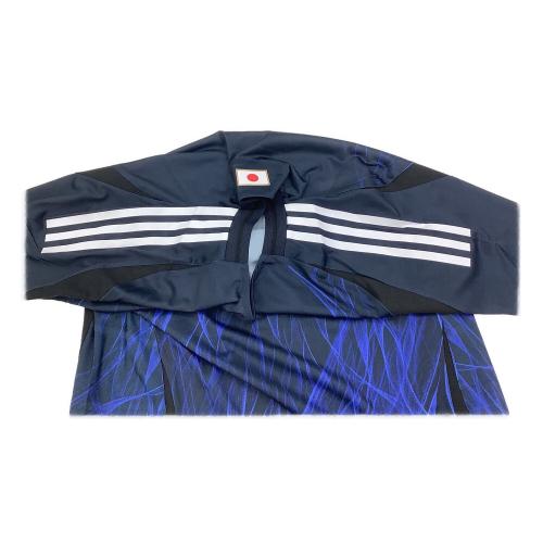 日本代表 (ニホンダイヒョウ) 2024ホーム サッカーユニフォーム IS5611 ブラック×ブルー オーセンティック 長袖 SIZE XL