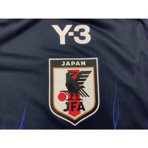 日本代表 (ニホンダイヒョウ) 2024ホーム サッカーユニフォーム IS5611 ブラック×ブルー オーセンティック 長袖 SIZE XL