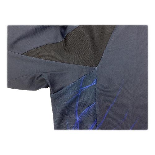 日本代表 (ニホンダイヒョウ) 2024ホーム サッカーユニフォーム IS5611 ブラック×ブルー オーセンティック 長袖 SIZE XL