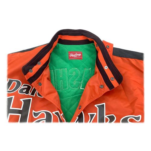 福岡ダイエーホークス (フクオカダイエーホークス) グランドコート 応援グッズ BRG100 当時物 スタジャン SIZE L オレンジ