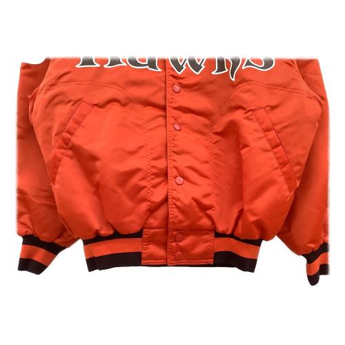福岡ダイエーホークス (フクオカダイエーホークス) グランドコート 応援グッズ BRG100 当時物 スタジャン SIZE L オレンジ