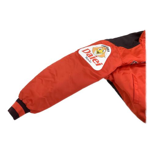 福岡ダイエーホークス (フクオカダイエーホークス) グランドコート 応援グッズ BRG100 当時物 スタジャン SIZE L オレンジ