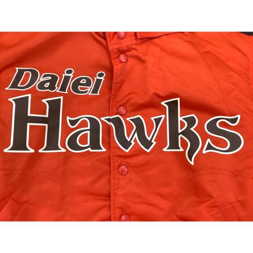 福岡ダイエーホークス (フクオカダイエーホークス) グランドコート 応援グッズ BRG100 当時物 スタジャン SIZE L オレンジ