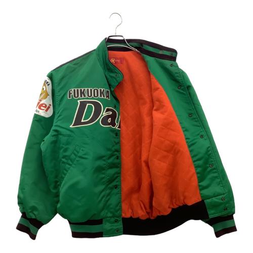 福岡ダイエーホークス (フクオカダイエーホークス) グランドコート 応援グッズ BRG100 当時物 スタジャン SIZE LL グリーン