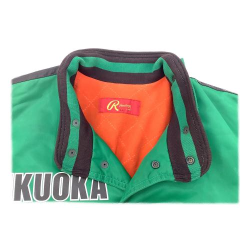 福岡ダイエーホークス (フクオカダイエーホークス) グランドコート 応援グッズ BRG100 当時物 スタジャン SIZE LL グリーン