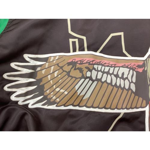 福岡ダイエーホークス (フクオカダイエーホークス) グランドコート 応援グッズ BRG100 当時物 スタジャン SIZE LL グリーン