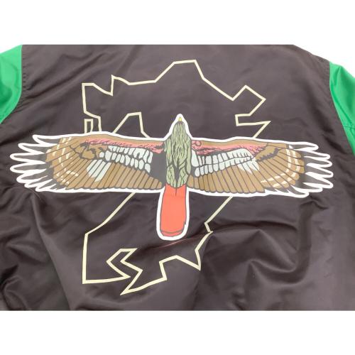 福岡ダイエーホークス (フクオカダイエーホークス) グランドコート 応援グッズ BRG100 当時物 スタジャン SIZE LL グリーン