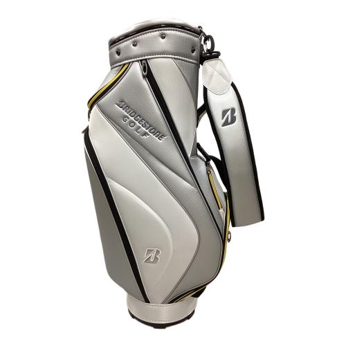 BRIDGESTONE (ブリヂストン) キャディバッグ CBG422 9型　47インチ対応 ホワイト×グレー