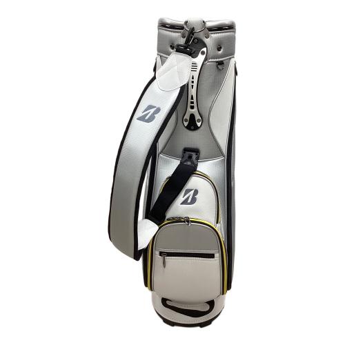 BRIDGESTONE (ブリヂストン) キャディバッグ CBG422 9型　47インチ対応 ホワイト×グレー