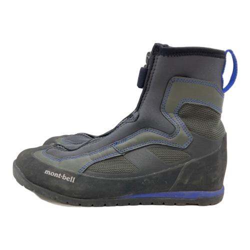 mont-bell (モンベル) サワークライマー ミドルカット トレッキングシューズ 1125123 ユニセックス SIZE 24.5cm グレー×ブルー