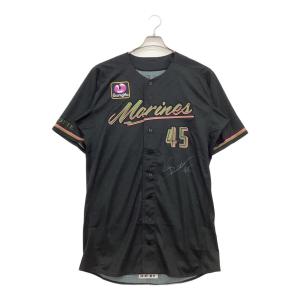 千葉ロッテマリーンズ (チバロッテマリーンズ) 応援グッズ サイン有 証明無 BLACK SUMMER WEEK 2024　【45】植田将太　選手支給