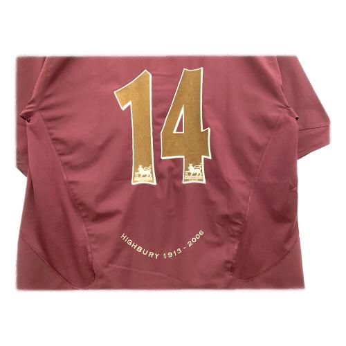 アーセナル サッカーユニフォーム ラストハイバリー記念 【14】 メンズ SIZE L ボルドー