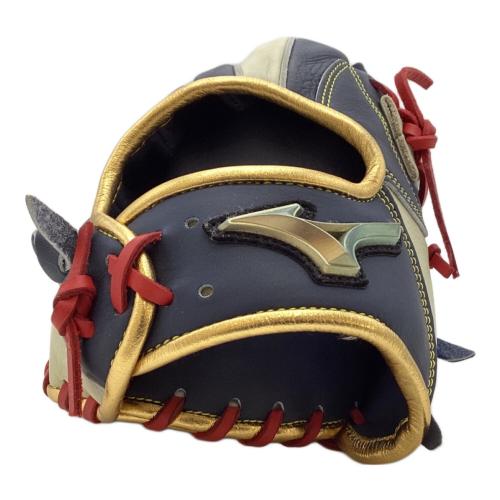 MIZUNO (ミズノ) グローバルエリート 軟式グローブ ネイビー×ホワイト