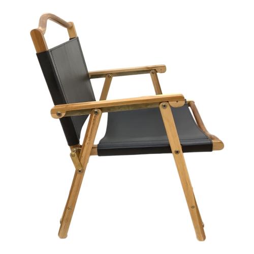 8A GARAGE (ヤエイガレージ) アウトドアチェア ブラック Leather Chair