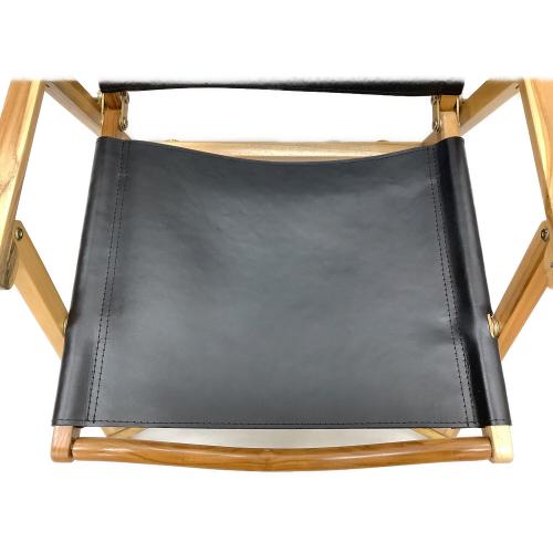 8A GARAGE (ヤエイガレージ) アウトドアチェア ブラック Leather Chair