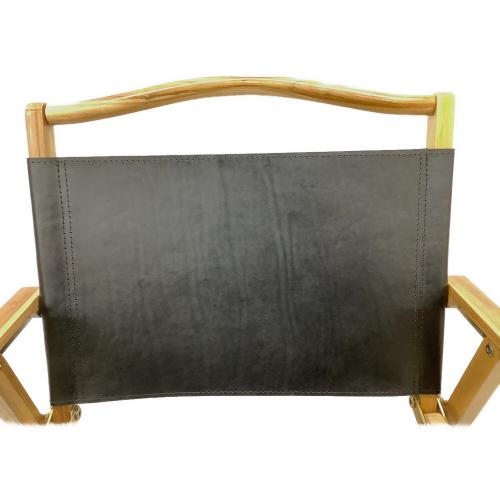 8A GARAGE (ヤエイガレージ) アウトドアチェア ブラック Leather Chair