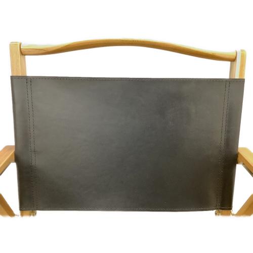 8A GARAGE (ヤエイガレージ) アウトドアチェア ブラック Leather Chair