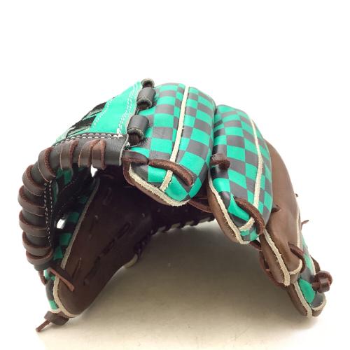 TAMAZAWA/玉澤 (タマザワ) 軟式グローブ 市松模様 グリーン×ブラック