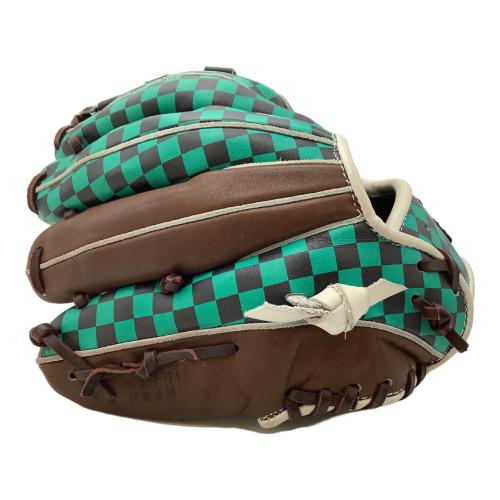 TAMAZAWA/玉澤 (タマザワ) 軟式グローブ 市松模様 グリーン×ブラック