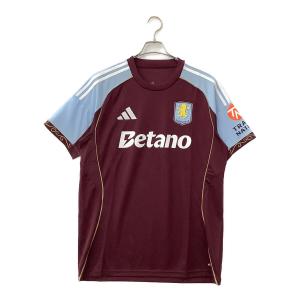 アストン・ヴィラ サッカーユニフォーム JN8061 2025/26 ホームジャージー SIZE 2XL ブラウン×ブルー