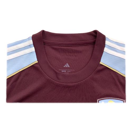 アストン・ヴィラ サッカーユニフォーム JN8061 2025/26 ホームジャージー SIZE 2XL ブラウン×ブルー