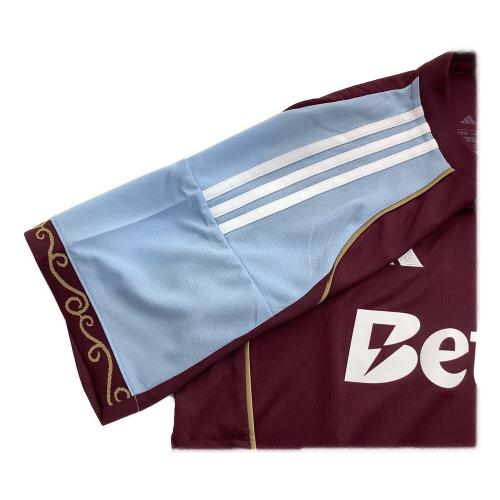 アストン・ヴィラ サッカーユニフォーム JN8061 2025/26 ホームジャージー SIZE 2XL ブラウン×ブルー