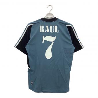 レアル・マドリード サッカーユニフォーム ラウル・ゴンサレス【7】 2001-2002 メンズ SIZE O スカイブルー