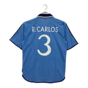 レアル・マドリード サッカーユニフォーム  ロベルト・カルロス【3】1999-2000 サード メンズ SIZE O スカイブルー