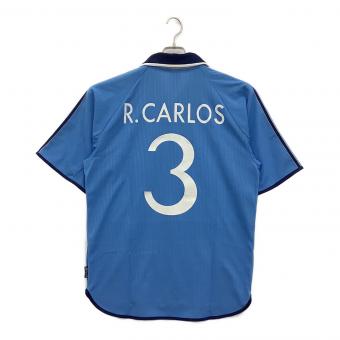 レアル・マドリード サッカーユニフォーム  ロベルト・カルロス【3】1999-2000 サード メンズ SIZE O スカイブルー
